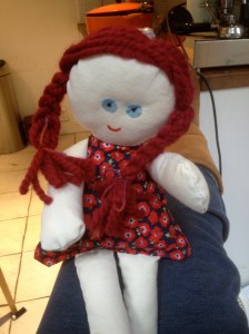 The first doll I ever finished